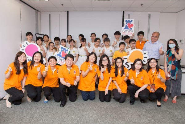 豐澤與參加面試工作坊的學生合照