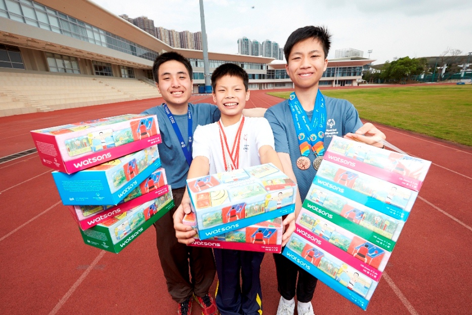 運動員義賣香港特奧特別版創意盒裝面紙